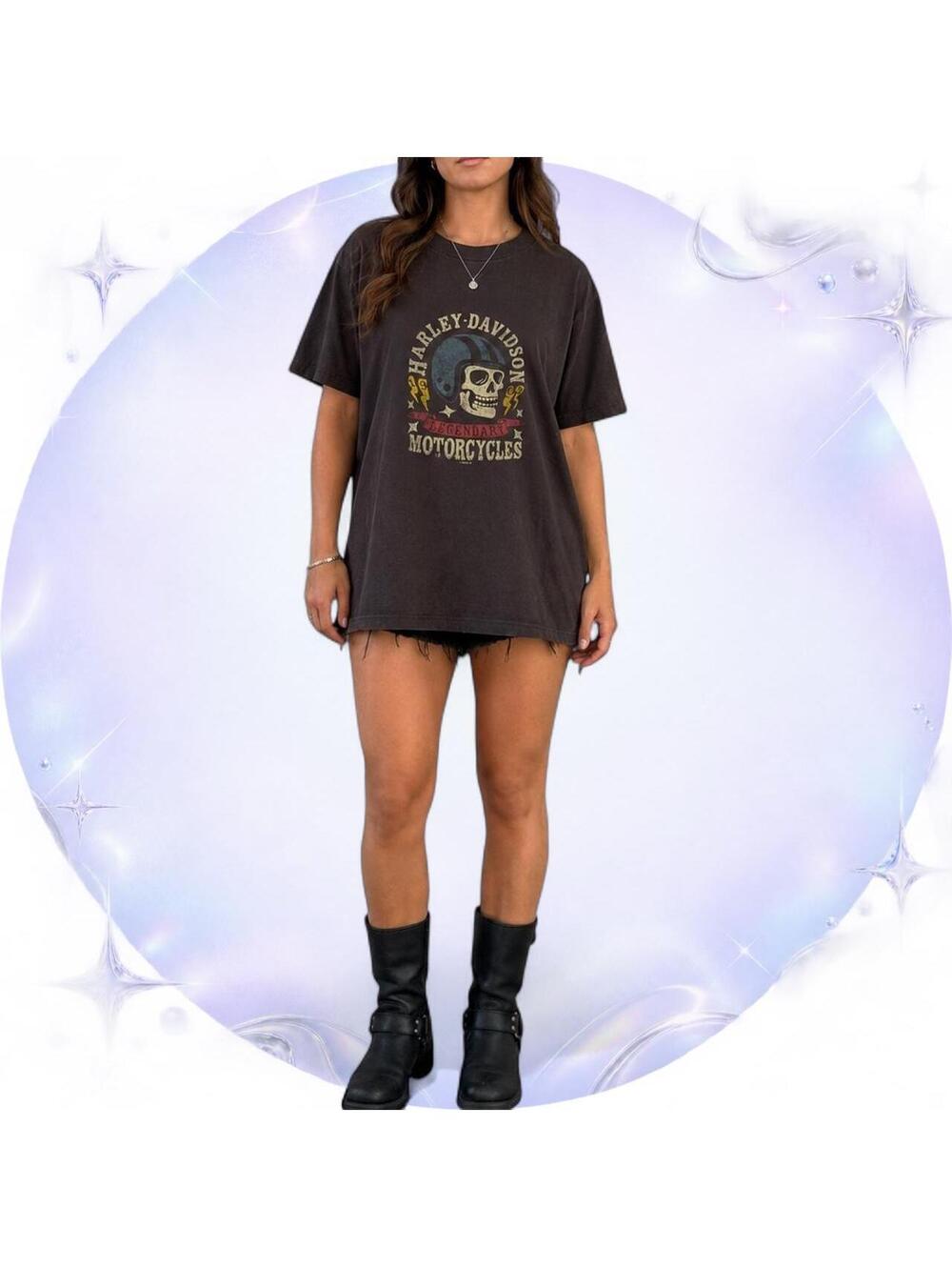 Harley-Davidson Legendary Motorcycles Skull Graphic Tee